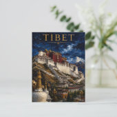 Tibet: Mystic Peak Potala Palace Art Souvenir ポストカード (スタンド正面)