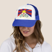 Tibet, Snow Lions, Tibetan flag - The Himalayas キャップ (インサイチュ)