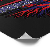 Tibet Tibetan American USA Tree Roots Flag ポスター (角)