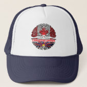 Tibet Tibetan Canadian Canada Tree Roots Flag キャップ (正面)