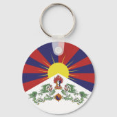 Tibet & Tibetan Flag fashion, travel / Himalayas キーホルダー (正面)