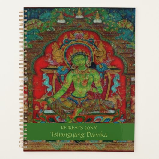 Tibetan Buddhism Green Tara Personalized プランナー手帳 (正面)