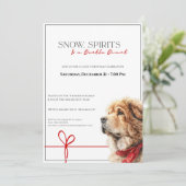 Tibetan Mastiff Christmas Party Invitation  招待状 (スタンド正面)