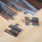 Tibetan Mastiff Dogs Christmas Snow Holiday ジグソーパズル (側面)