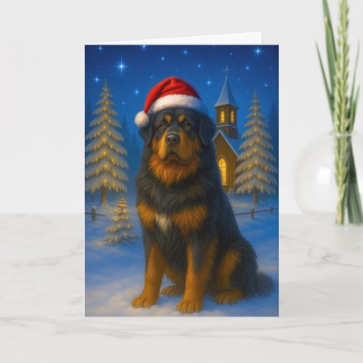 Tibetan Mastiff Holiday Card シーズンカード (正面)