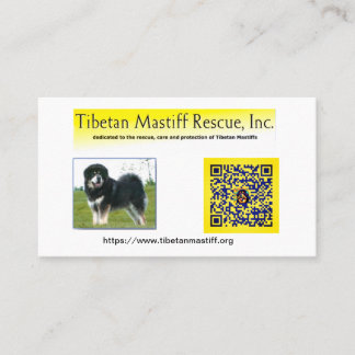 Tibetan Mastiff Rescue, Inc. Information Business 名刺