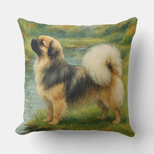 Tibetan Spaniel クッション (正面)