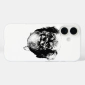 Tibetan Spaniel Dog Case – Ink Face Design Case-Mate iPhoneケース (裏面 (横))