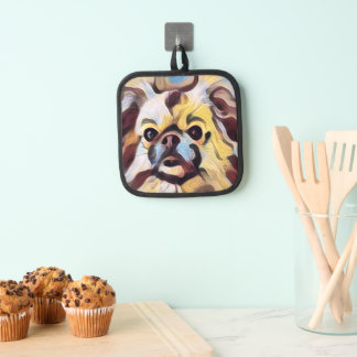 Tibetan Spaniel Pot Holder 鍋敷き