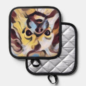 Tibetan Spaniel Pot Holder 鍋敷き (正面/裏面)