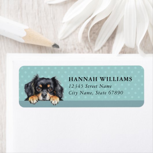 Tibetan Spaniel Return Address Labels ラベル (インサイチュ)