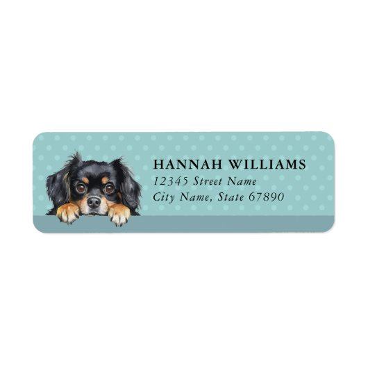 Tibetan Spaniel Return Address Labels ラベル (正面)