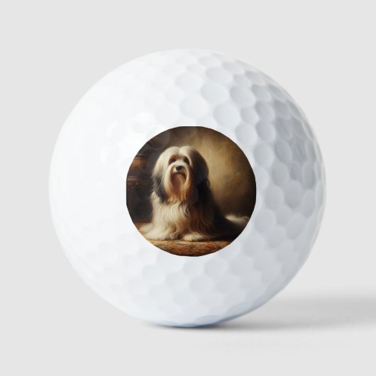 Tibetan Terrier ゴルフボール (正面)
