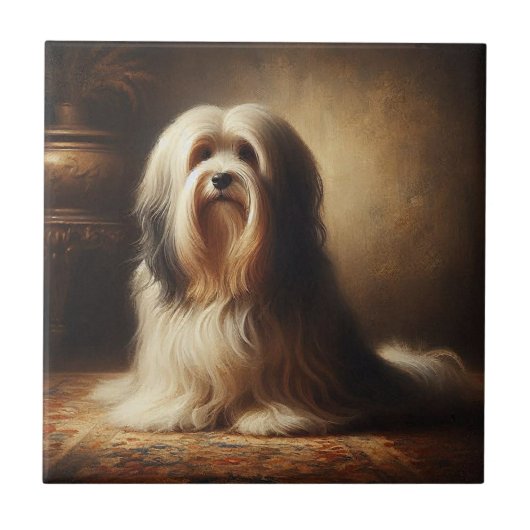 Tibetan Terrier タイル (正面)