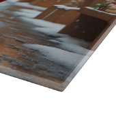 Tibetan Terrier Dogs Christmas Snow Holiday カッティングボード (角)