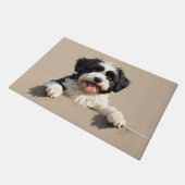 Tibetan Terrier Doormat Art ドアマット (アングル)