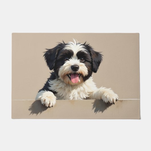 Tibetan Terrier Doormat Art ドアマット (正面)