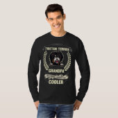 Tibetan Terrier Grandpa Like A Normal Grandpa Only Tシャツ (正面フル)