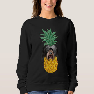 Tibetan Terrier Pineapple Dog スウェットシャツ