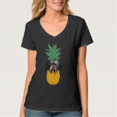 Tibetan Terrier Pineapple Dog Tシャツ (正面)