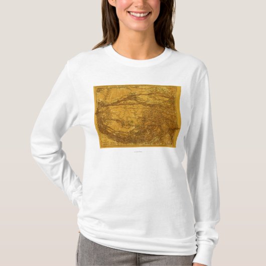 TibetPanoramic MapTibet 2 Tシャツ (正面)