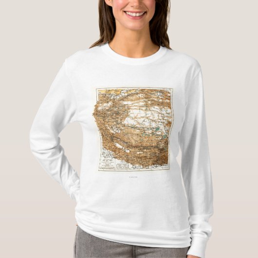 TibetPanoramic MapTibet Tシャツ (正面)