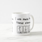 Tibo定期テーブル名mag コーヒーマグカップ (正面右)