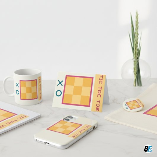 Tic よくはしゃぐ Tac Toe Card – すべての年齢のおもしろい! サンキューカード