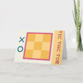 Tic よくはしゃぐ Tac Toe Card – すべての年齢のおもしろい! サンキューカード (正面)