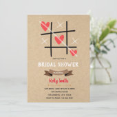 Tic TACのつま先のベビーシャワーの招待 招待状 (スタンド正面)