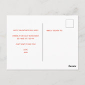 TIC TACトウバレンタインデー ポストカード (裏面)