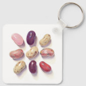 TIC TACトーゼリービーンズアルミスクエアキーチェーン キーホルダー (裏面)