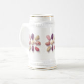 TIC TACトーゼリービーンズホワイト&金ゴールドスタイン ビールジョッキ (正面左)