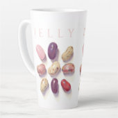 TIC TACトーゼリービーンズ大ラテマグカップ+文字 カフェラテマグ (左アングル)