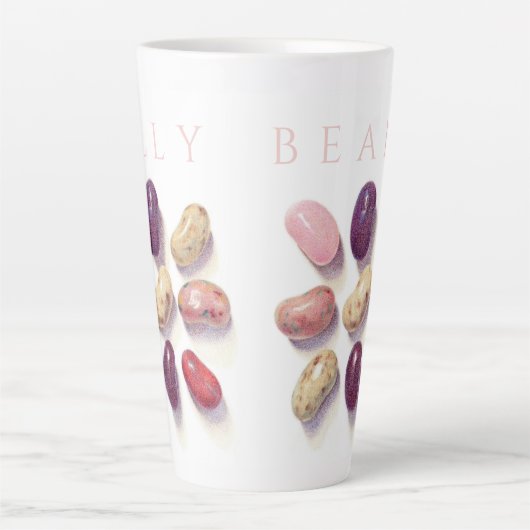 TIC TACトーゼリービーンズ大ラテマグカップ+文字 カフェラテマグ (正面)