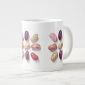 TIC TACトーゼリービーンビッグ白マグカップ ジャンボコーヒーマグカップ (正面右)