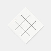 Tic Tacトーボード スタンダードカクテルナプキン (角)