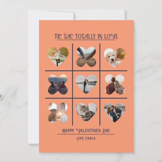 Tic Tac完全に愛の写真のバレンタインカード シーズンカード (正面)