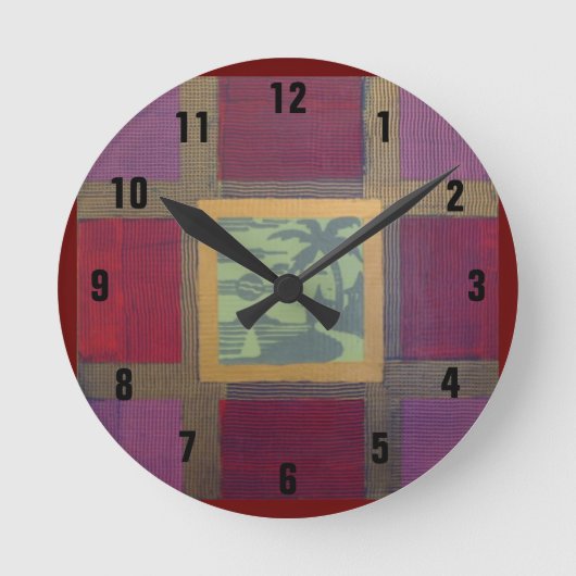 TIC-TAC-PALM時計 ラウンド壁時計 (正面)