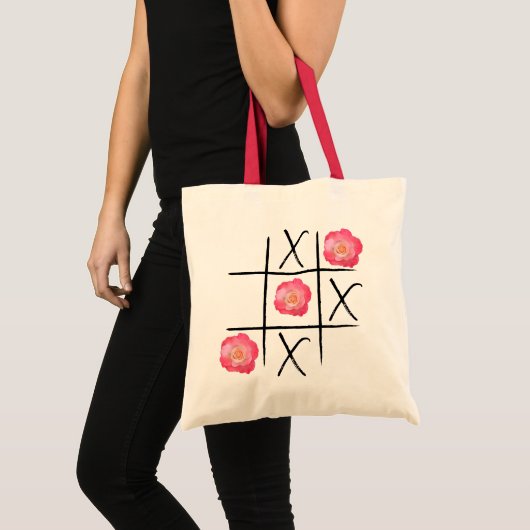 Tic-Tac-Rose Tote トートバッグ (正面(商品))