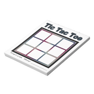 Tic Tac Toeゲームメモ帳 ノートパッド