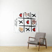 Tic-Tac-Toeファミリフォト タペストリー (インサイチュ(横))