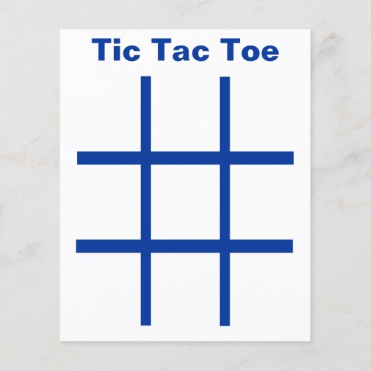 Tic Tac Toeラベルグリッド(1-1/4インチ冷蔵庫用マグネット使用) チラシ (正面)