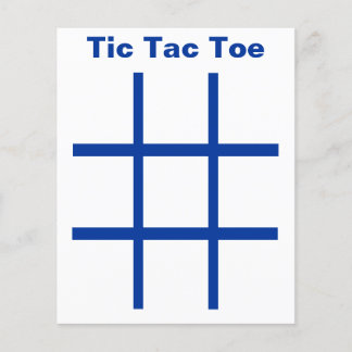 Tic Tac Toeラベルグリッド(1-1/4インチ冷蔵庫用マグネット使用) チラシ