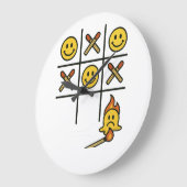 Tic Tac Toe ラージ壁時計 (傾斜)