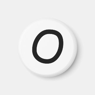 Tic Tac Toe 1-1/4"冷蔵庫用マグネット「O」 マグネット