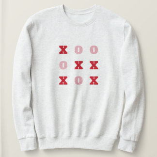 Tic-Tac-Toe HugsとキスValentines Sweatshirt スウェットシャツ