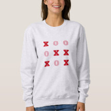 Tic-Tac-Toe HugsとキスValentines Sweatshirt