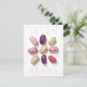 TIC TAC TOE JELLY BEANS 4.25"X5.5"フラットカード 招待状 (スタンド正面)