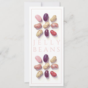 TIC TAC TOE JELLY BEANS 4x9.25フラットカード 招待状
